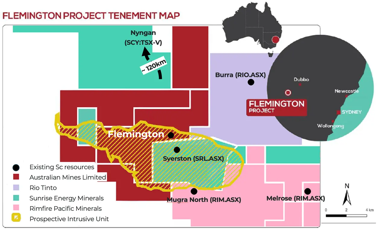 Flemington Project Tenement Map