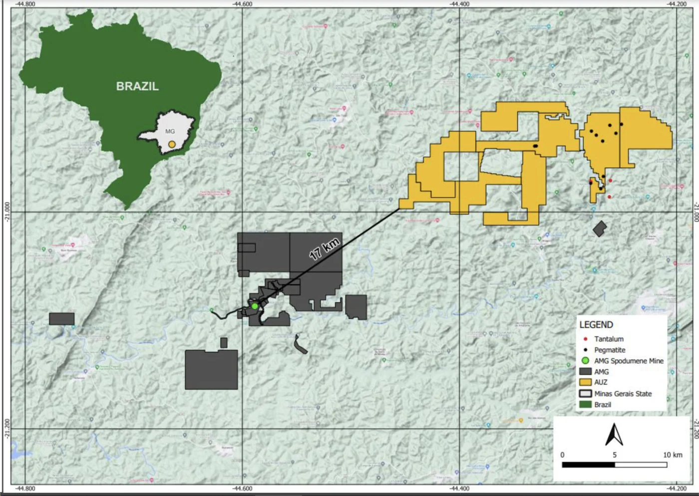 Resende project location map
